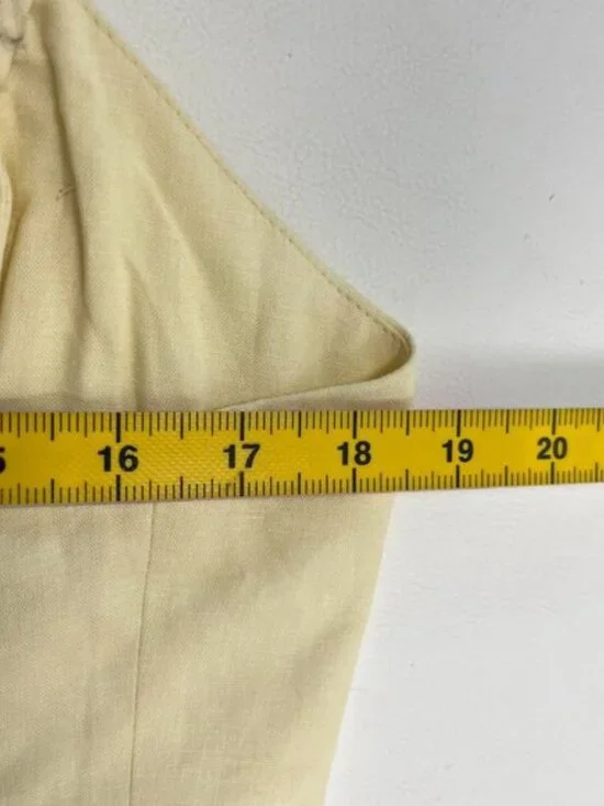 NWOT Farm Rio Lea One Shoulder Off-White Linen Blend Mini Dress Size L 3D Petal - Picture 13 of 15